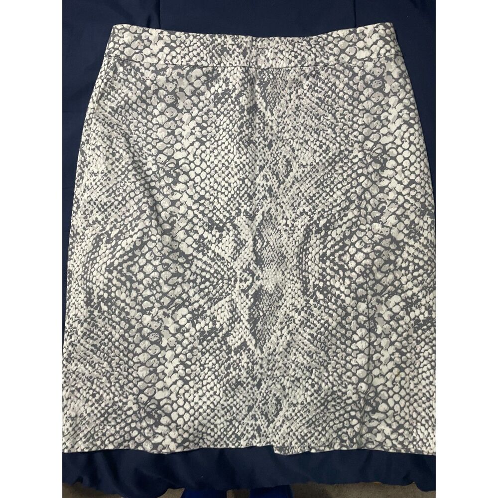 Snakeskin Gray & White Pencil Skirt Sz 2